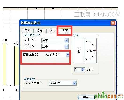 Excel2010中图表设置数据标志显示位置的操作方法