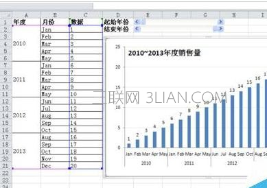 Excel怎么用控件选择图表数据