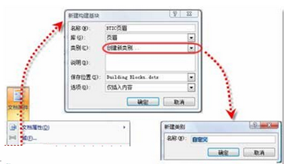 图2 将自定义的页眉插入页眉库中