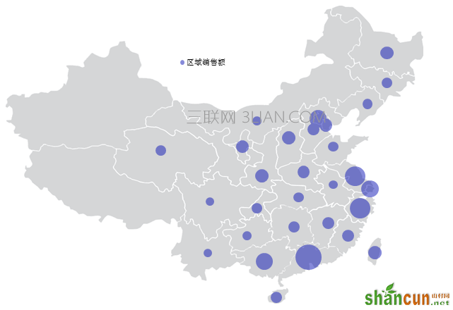 exce表格中如何制作数据气泡图 山村