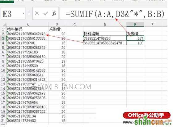 超过15位的文本型数字长编码求和