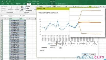 Excel2016如何使用预测工作表功能