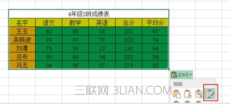 Excel中表格内容及格式复制到另一表格的操作方法