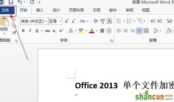 word2013文档加密的两种技巧 山村