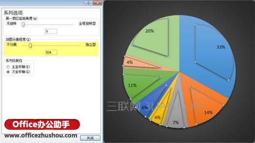 双层复合饼图的简易绘制方法