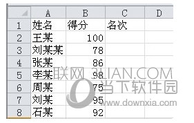 excel如何给总分排名 山村