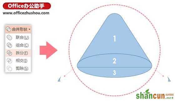 使用PPT绘制粉嫩西瓜的方法