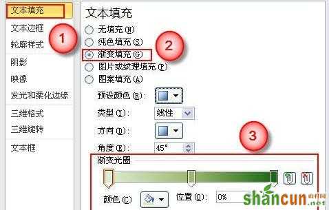 如何在ppt中为字体设置渐变效果