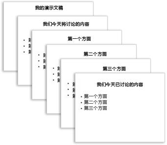 六个简单的幻灯片演示文稿