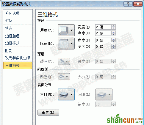 PPT柱图模板6