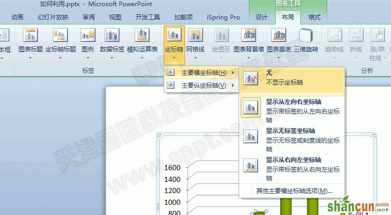 PPT柱图模板2