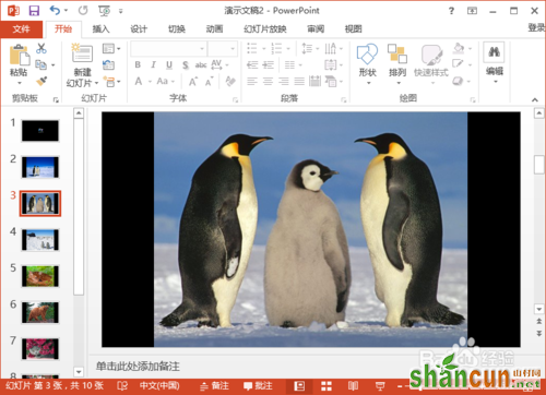 怎样在PowerPoint2013制作简易的电子相册的方法