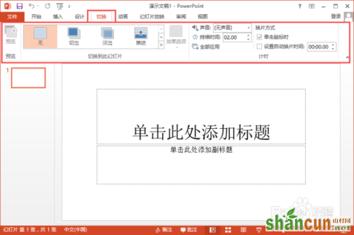 PowerPoint2013菜单选项卡全面了解