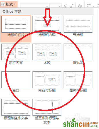 PowerPoint2013如何设置版式