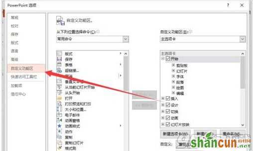 powerpoint2013菜单选项卡怎么定义名称?