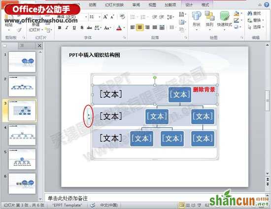 在PPT中快速制作3D组织机构图