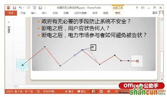 PowerPoint 2013中创建自定义路径动画的方法