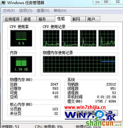 win7系统下节省电脑内存的妙招 山村