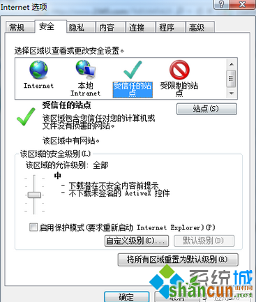 点击自定义级别