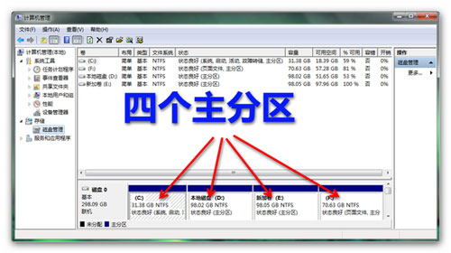 win7系统分区不支持动态磁盘的解决方法