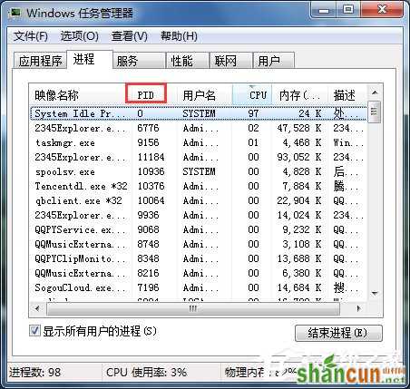 Win7查看某个端口被占用的解决方法