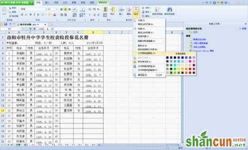 WPS技巧：给标签一点颜色让特殊信息一目了然 山村