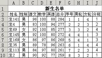 WPS表格教程：巧用函数轻松实现合理分班 山村教程