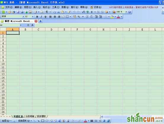 WPS表格技巧：如何打造个性化记账本 山村教程