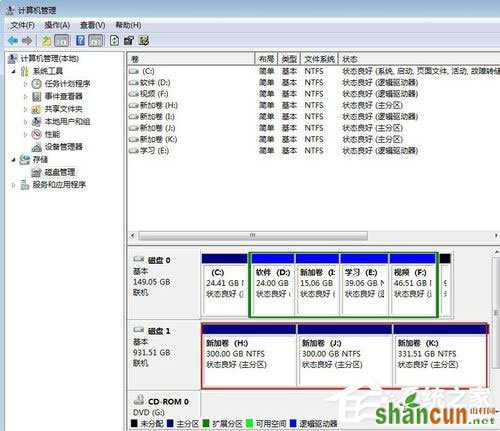 Win7系统如何给移动硬盘分区？Win7系统给移动硬盘分区的方法