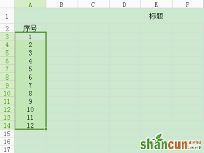 WPS表格设置自动添加序号的步骤