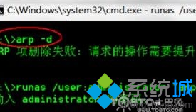 运行“arp-d”