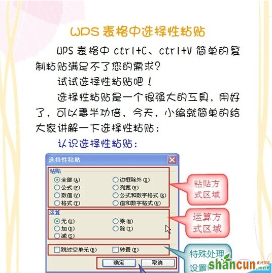 WPS2016选择性黏贴如何使用 山村