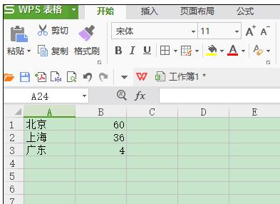 wps表格中如何插入饼状图 山村