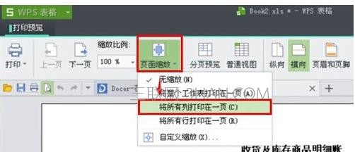 WPS表格怎么实现缩放打印