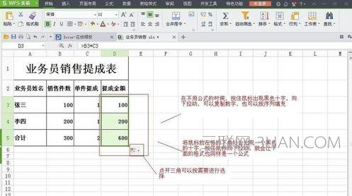 WPS表格制作销售图