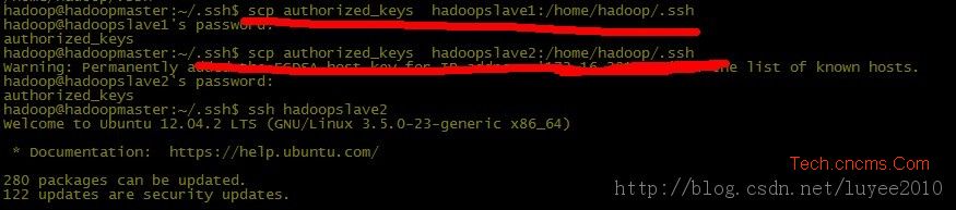 hadoop ssh无密码登陆 山村