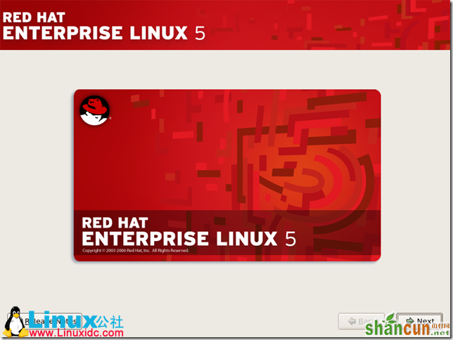 Red Hat Enterprise Linux 5.X的图形安装,Red Hat Enterprise Linux