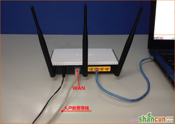 宽带网线接入上网时，路由器正确连接方式