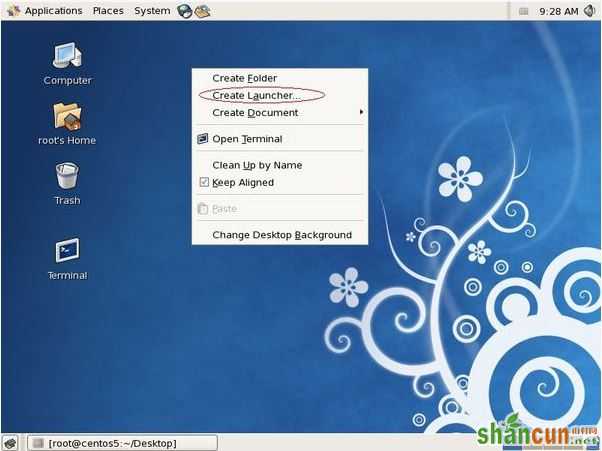 centos如何安装桌面快捷方式?   山村