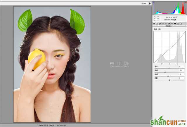 201421614534661 在Photoshop中打造水果妆面的人像图片后期修图教程