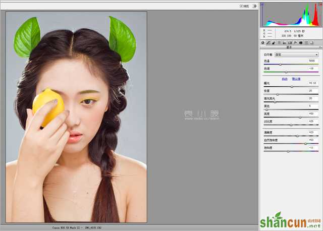 201421614534531 在Photoshop中打造水果妆面的人像图片后期修图教程