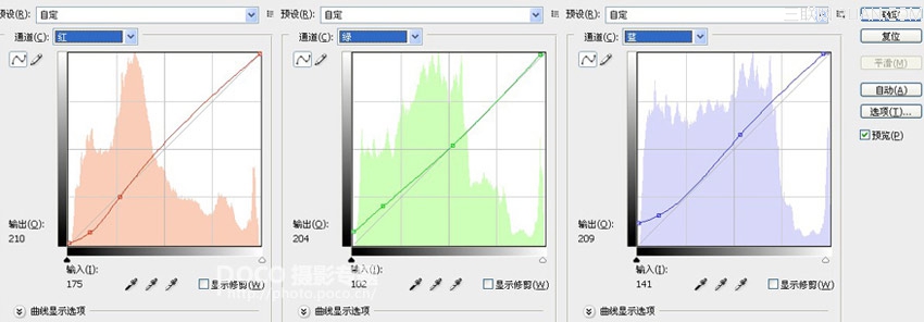 PhotoShop曲线一步调出多种效果调色实例教程  山村