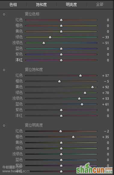 用PS和Lightroom将照片调出清新艳丽风格的色调 山村