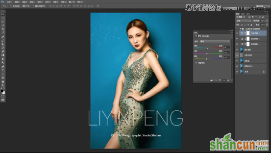 Photoshop调出室内人像照片唯美的时尚大片效果,PS教程,素材中国网