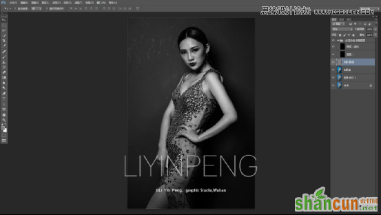 Photoshop调出室内人像照片唯美的时尚大片效果,PS教程,素材中国网