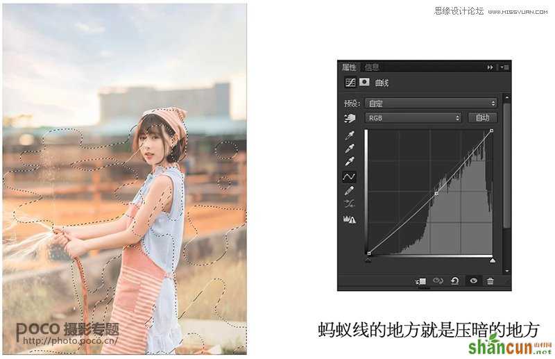 Photoshop调出外景人像照片甜美日系暖色调,PS教程,素材中国网