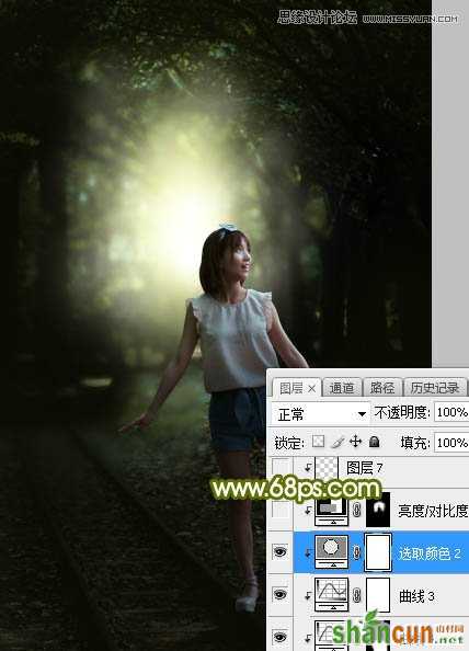 Photoshop调出外景人像照片唯美逆光效果,PS教程,素材中国网