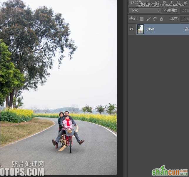 Photoshop调出外景数码照片清新色调,PS教程,素材中国 sccnn.com