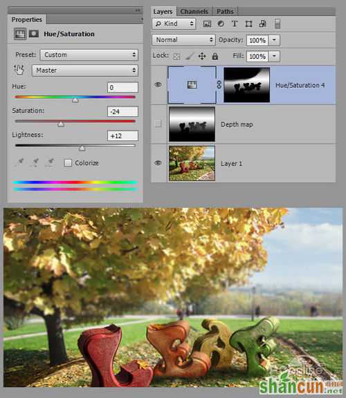 Photoshop CS6教程：用PS打造秋天3D