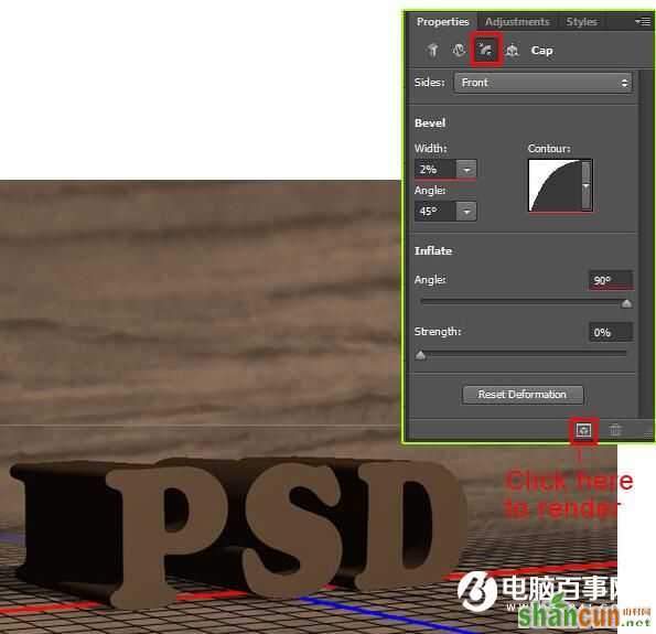 Photoshop创建木质的纹理文字效果教程